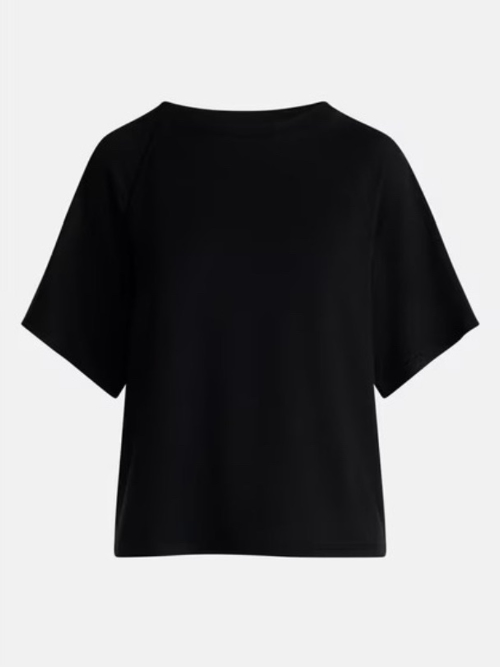 Women's French Terry Knit Sleep Top with Short Sleeves